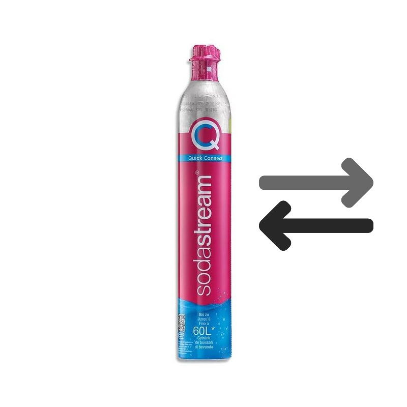 SodaStream Gaz CO2 do butli różowej wymiana cylindra gaz spożywczy